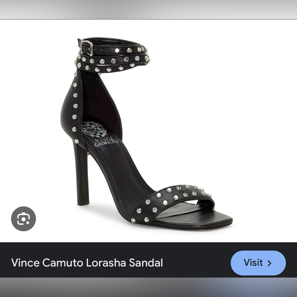 Brand new Vince Camato Lorasha studded wraparound ankle strap heels.